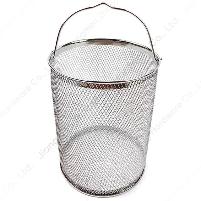 Zhaosheng Hardware - Cesta para freidora de estufa, malla de alambre de acero inoxidable, cesta redonda para vaporizador